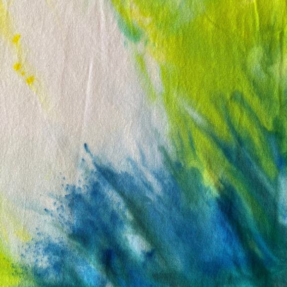 Tie Dye T-shirt -  Mandala Ice Dye - Pink Orange Unique - Men's Women's Medium - Picture 7 of 11